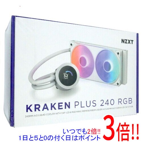 NZXT 簡易水冷CPUクーラー Kraken Plus 240 RGB RL-KR240-W2 ホワイト|エクセラー3号館 店