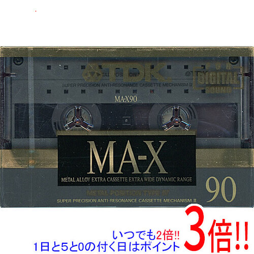 【いつでも２倍！1日と5.0のつく日、18日は3倍！】TDK カセットテープ メタルポジション MA-X90M 90分
