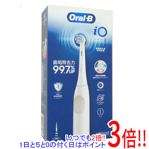 【延長保証対応!!】Braun 電動歯ブラシ オーラルB iO2 ホワイト