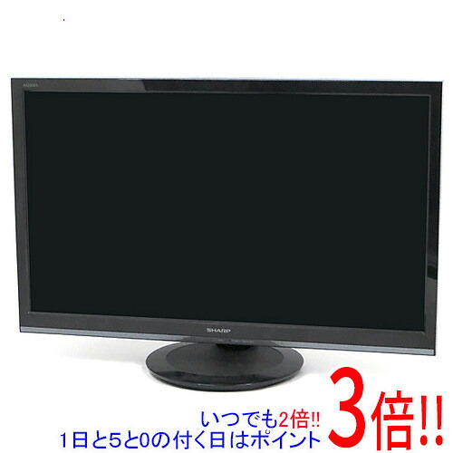 【中古】SHARP 24V型 ハイビジョン 液晶テレビ AQUOS LC-24P5-B ブラック 2017年製 リモコンなし|エクセラー3号館 店