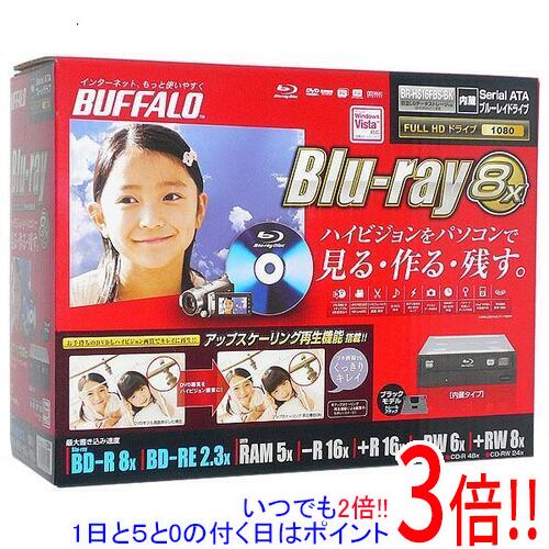 BUFFALO製 内蔵Blu-ray運転 BR-H816FBS-BK SATA