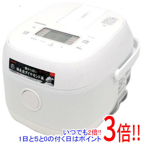 【取りひろげる引き受ける相応う!!】TOSHIBA IH炊飯器 3合炊き RC-5XW(W) 白いこと