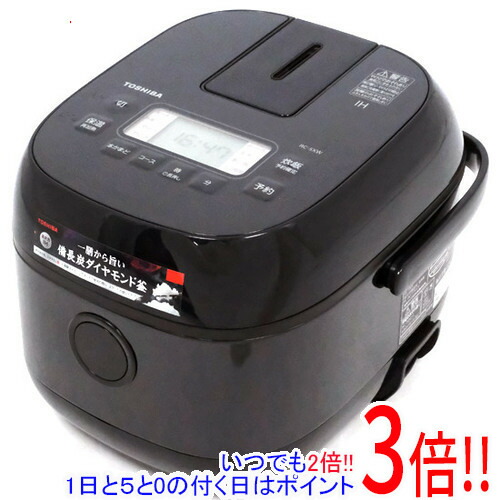 【取りひろげる引きうける相応う!!】TOSHIBA IH炊飯器 3合炊き RC-5XW(K) 黒いこと