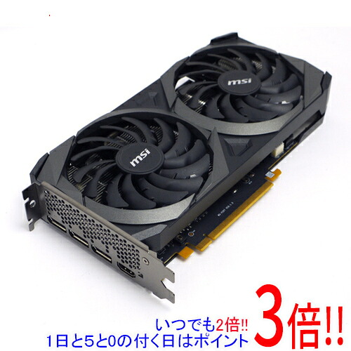 【いつでも２倍！1日と5.0のつく日、18日は3倍！】【中古】MSI製グラボ GeForce RTX 3060 Ti VENTUS 2X 8G V1 LHR PCIExp 8GB