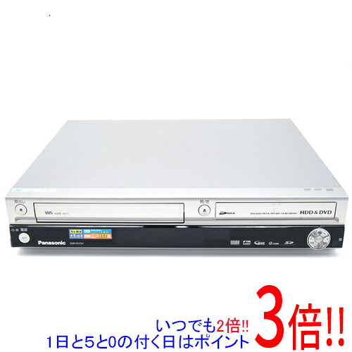 【中古】Panasonic HDD内蔵録画媒体一体型ヴィデオディスクリコーダー DIGA DMR-EH75V-S しろがね色 遠隔操作なし