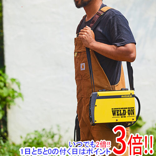 【いつでも２倍！1日と5.0のつく日、18日は3倍！】[在庫品]【限定モデル】スズキット １００Ｖ／２００Ｖ兼用直流インバータ被覆アーク溶接機 ウエルドオン１４０ SWO-140