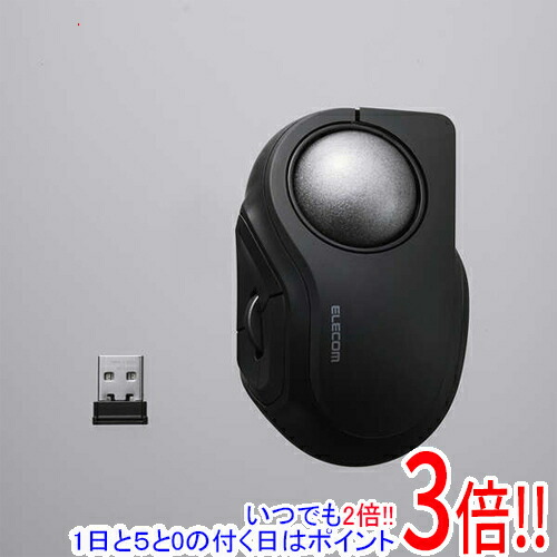 ELECOM bitra USB無線電話/Bluetoothトラックボール 5名取り草/人さし指取り締まり M-MT2MRSBK 黒いこと