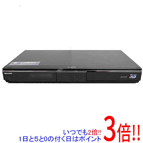 【中古】SHARP AQUOS ブルーレイディスクレコーダー BD-HDW80 遠隔操作なし