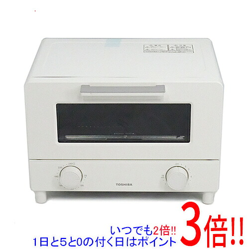 【延長保証対応!!】TOSHIBA オーブントースター HTR-W5(W) ミルキーホワイト