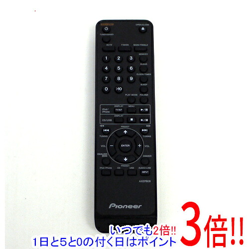 【いつでも２倍！1日と5.0のつく日、18日は3倍！】【中古】PIONEER CDミニコンポーネントシステムX-HM50用リモコン AXD7608
