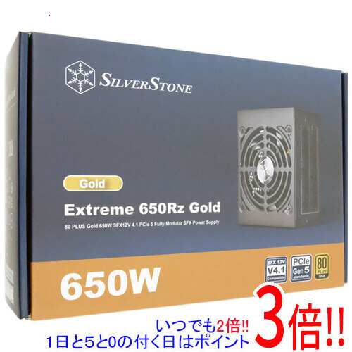 【いつでも２倍！1日と5.0のつく日、18日は3倍！】SILVERSTONE製 PC電源 SST-EX650R-GM ブラック