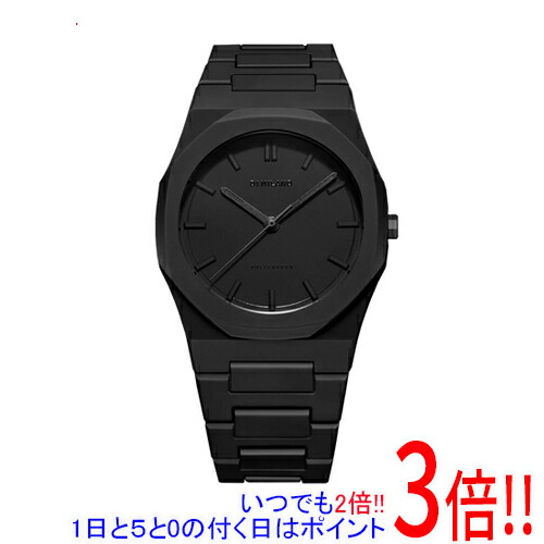 【いつでも2倍!1日と5.0のつく日、18日は3倍!】D1 MILANO 腕時計 ポリカーボン シャドウ PCBJ10 ブラック