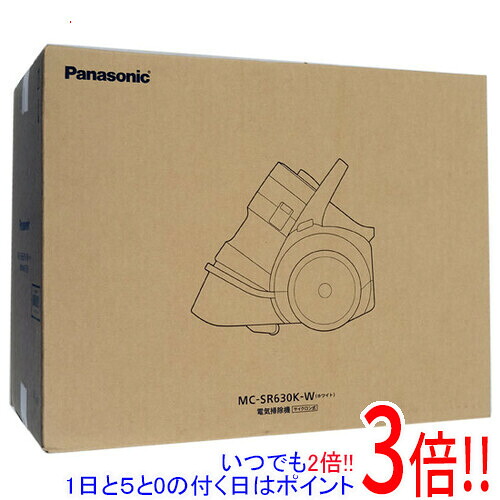 【延長保証対応!!】Panasonic サイクロン式掃除機 ダブルメタル プチサイクロン MC-SR630K-W ホワイト 32,370円