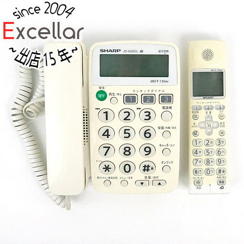 【未使用品】SHARP JD-G31CL コードレス電話機　新品　子機一台付き 楽天市場】【いつでも2倍！5.0のつく日、18日は3倍！】【中古