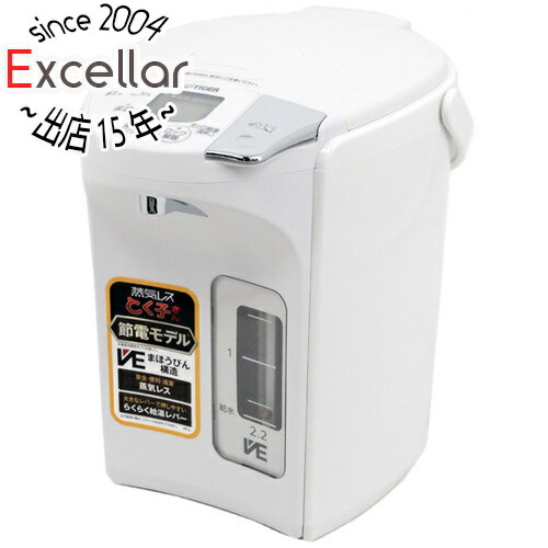 楽天市場】【延長保証対応!!】TIGER 蒸気レスVE電気まほうびん