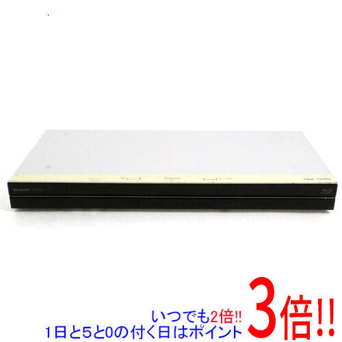 【いつでも２倍！1日と5.0のつく日、18日は3倍！】【中古】SHARP AQUOS ブルーレイディスクレコーダー 1TB 2チューナー BD-WW1100 ホワイト リモコンなし 本体いたみ