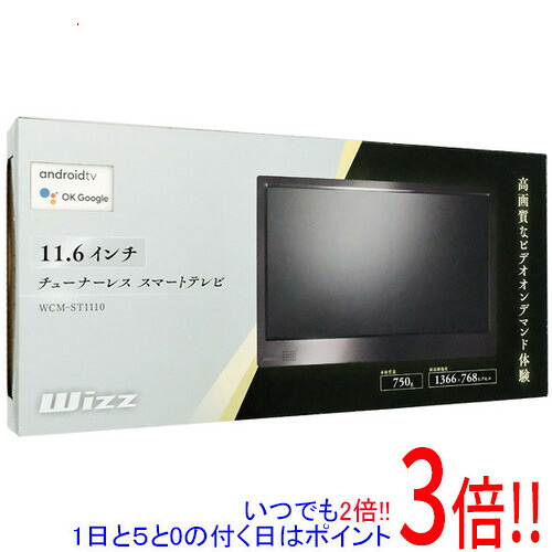 【いつでも２倍！1日と5.0のつく日、18日は3倍！】ダイニチ電子 11.6V型 チューナーレステレビ Wizz WCM-ST1110
