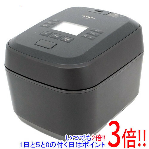 【取りひろげる引きうける相応う!!】日立 剪断応力＆水蒸気IHジャー炊飯器 ふっくら御膳 5.5合 RZ-W100JM(K) まっ黒
