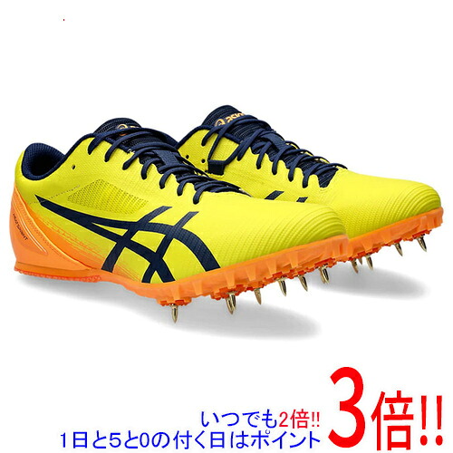 asics アシックス 27.0珊 地面スパイク HEATSPRINT 13 1093A199 ブライトイエロー/ブルーエクスパンス