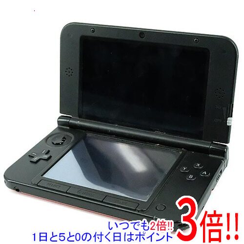 【いつでも２倍！1日と5.0のつく日、18日は3倍！】【中古】ニンテンドー3DS LL レッドXブラック SPR-S-RKAA 本体のみ 本体・液晶画面いたみ