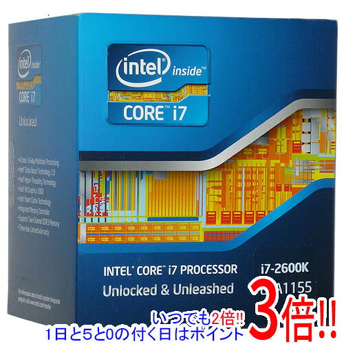 【いつでも２倍！1日と5.0のつく日、18日は3倍！】【中古】Core i7 2600K 3.4GHz LGA1155 SR00C 元箱あり 4,435円