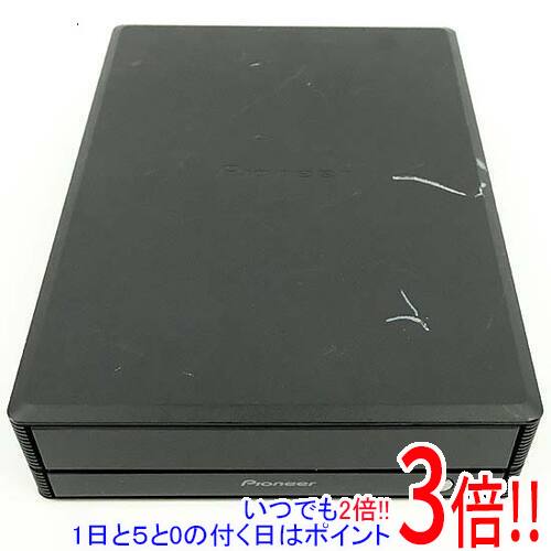 【中古】PIONEER 外信用販売ブルーレイドライブ BDR-X13J-S 黒いこと 本体いたみ