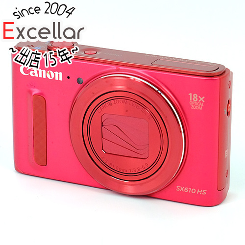 未使用品】 レッド 2020万画素 Canon製 PowerShot SX610 HS