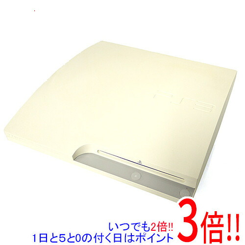 【いつでも２倍！1日と5.0のつく日、18日は3倍！】【中古】SONY プレイステーション3 160G ホワイト CECH-3000ALW ゴム足なし・本体いたみ 12,324円
