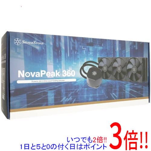 【いつでも２倍！1日と5.0のつく日、18日は3倍！】SILVERSTONE CPUクーラー NovaPeak SST-NP360B ブラック