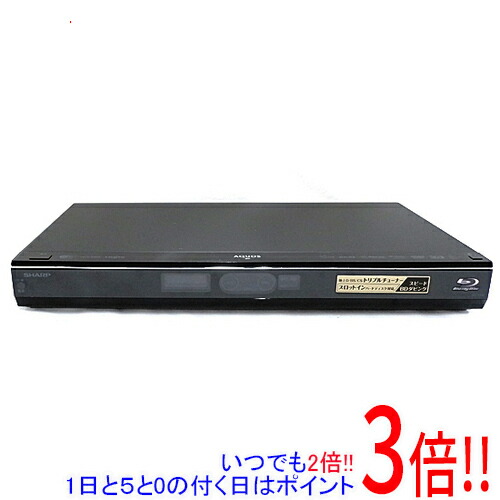 【いつでも２倍！1日と5.0のつく日、18日は3倍！】【中古】SHARP AQUOS ブルーレイディスクレコーダー BD-T510 リモコンなし