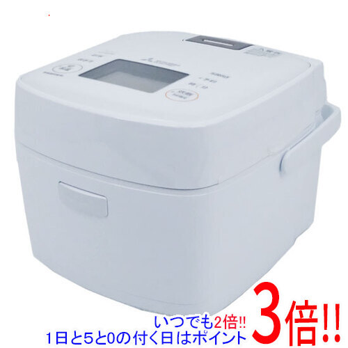 【延長保証対応!!】三菱電機 IHジャー炊飯器 備長炭 炭炊釜 3.5合炊き NJ-SE06F-W 月白