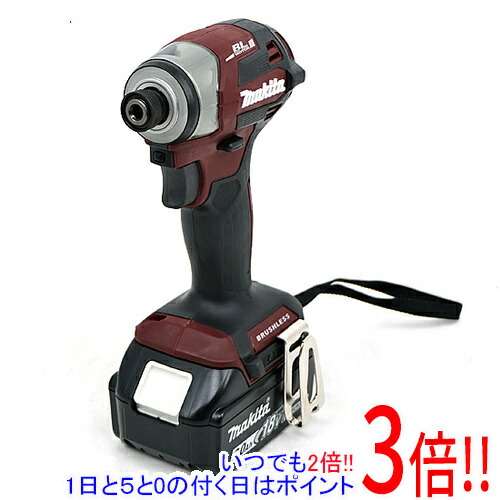 【いつでも２倍！1日と5.0のつく日、18日は3倍！】マキタ 充電式インパクトドライバー 18V TD173DGXAR オーセンティックレッド