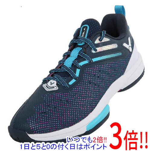 【いつでも２倍！1日と5.0のつく日、18日は3倍！】VICTOR(ビクター) 25.0cm バドミントンシューズ P9600-BJ250 ネイビー