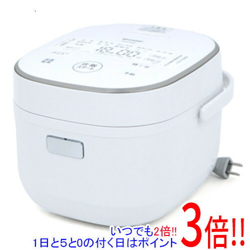【延長保証対応!!】SHARP マイコン炊飯器 3合炊き KS-CF05E-W ホワイト