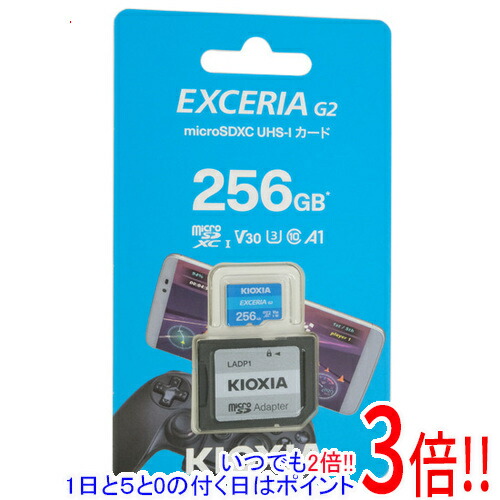 キオクシア microSDXC記憶装置歌留多 EXCERIA G2 KMU-B256G 256GB ともし火青碧