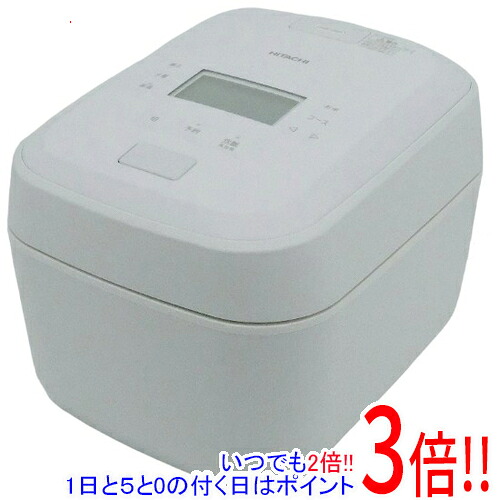【延長保証対応!!】日立 圧力＆スチームIHジャー炊飯器 ふっくら御膳 5.5合炊き RZ-V100KM(W) フロストホワイト｜エクセラー3号館　店