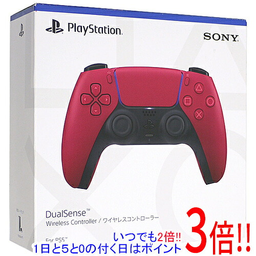 【中古】SONY ワイヤレスコントローラー DualSense CFI-ZCT1J02 コズミック レッド 元箱あり｜エクセラー3号館　店