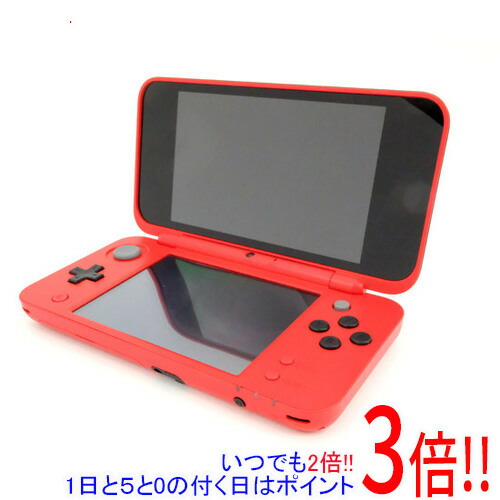 【いつでも２倍！1日と5.0のつく日、18日は3倍！】【中古】任天堂 Newニンテンドー2DS LL モンスターボールエディション JAN-S-KCAA 本体・液晶画面いたみ