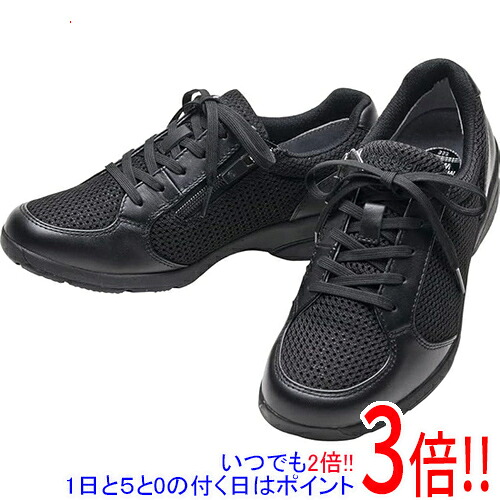 【いつでも２倍！1日と5.0のつく日、18日は3倍！】ASAHI アサヒシューズ 22.0cm レディース メディカルウォーク KV78483 AMW WK L029 BK ブラック