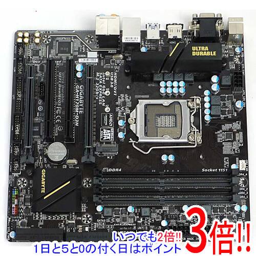 【いつでも２倍！1日と5.0のつく日、18日は3倍！】【中古】GIGABYTE製 MicroATXマザボ GA-H170M-D3H