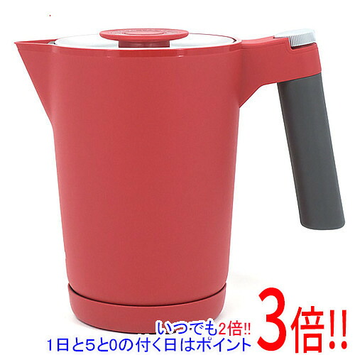【いつでも２倍！1日と5.0のつく日、18日は3倍！】TIGER 蒸気レス電気ケトル 温度調節機能つき 7SAFE+ 1.0L PTQ-A100-RR ルビーレッド
