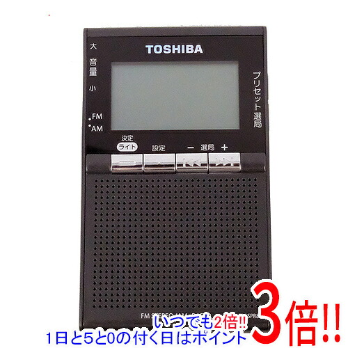 【中古】TOSHIBA FM/AM充電ラジオ TY-SPR8(KM) ガンメタリック 本体のみ｜エクセラー3号館　店