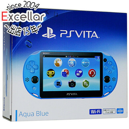 あす楽対応 Pch 00 プレイステーション ヴィータ 店 元箱あり エクセラー3号館 アクア ブルー 本体 中古 Psvita Pch 00 Za23 Wi Fiモデル