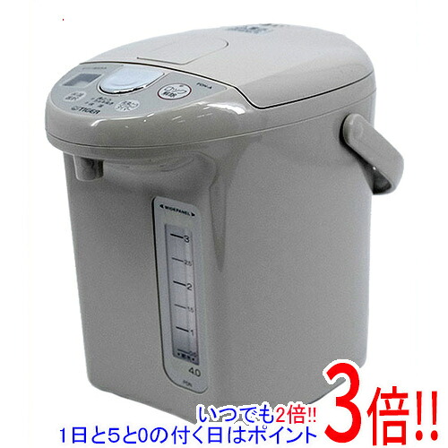 【押しひろげる引き請ける相応う!!】TIGER パソコン電動ポット 4L PDN-A400-CU