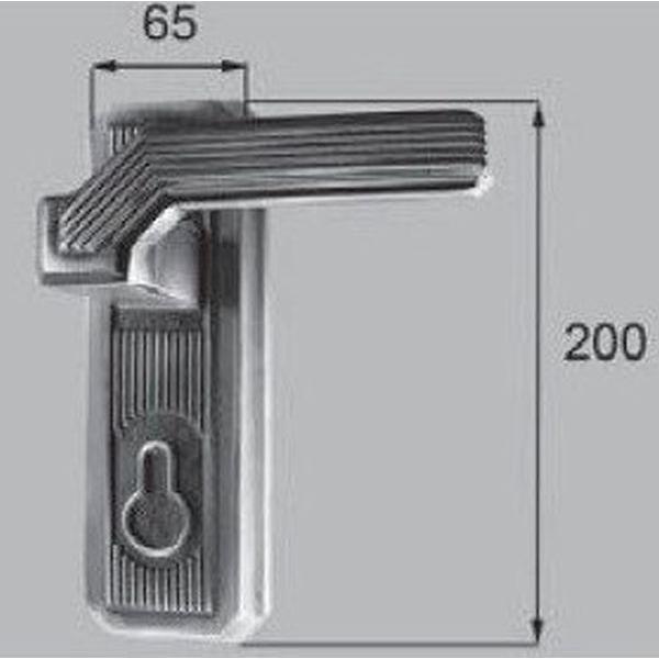 ■送料無料 H8AAB0244R 新日軽 門扉 錠・ハンドル部品 ［UA型錠］ 受け側外部化粧座ハンドル・R （両開き用) ホワイト H8AAB0244R