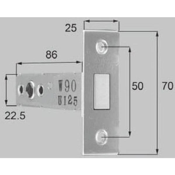 ■送料無料 J8DL1071D 新日軽 ハンドル クレセント 錠類 錠類・ハンドル・シリンダー 補助錠ケース J8DL1071D 1個
