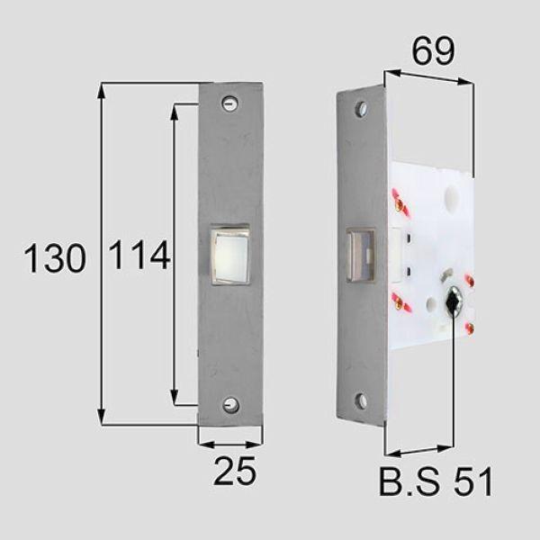 ■NETLV00032 送料込み LIXIL リクシル トステム 室内ドア 室内ドア錠 長座/丸座・角座用箱錠(アルミ扉・錠無し用) NETLV00032 (MDU525A)