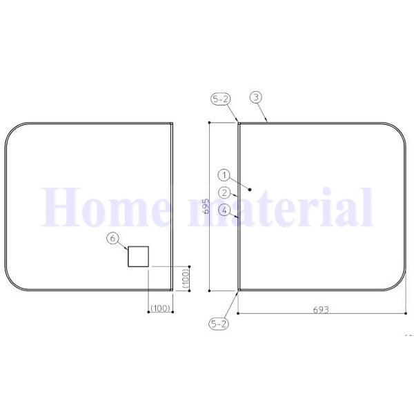 送料無料 お風呂のふた TOTO 風呂ふた 3枚割りフタ KD165SQ ラクかる3枚 AFKKS81095KSAA31W 37,037円
