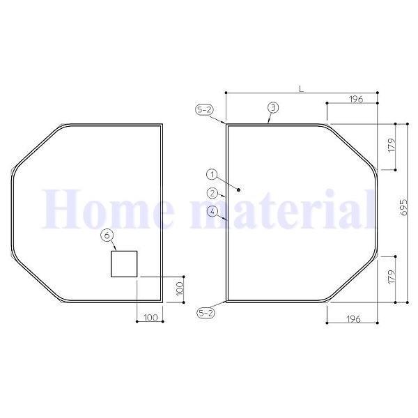 在庫有 お風呂のふた TOTO 風呂ふた 組み合わせ式 組みふた EKK84105W (代替品 AFKKS84105KSAA21W) 1280×695 L\\u003d640 2枚