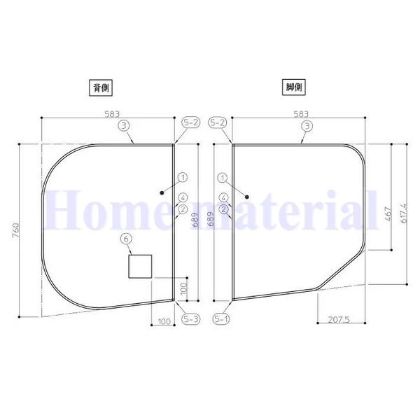 楽天市場】AFKKS80042RSAA21W TOTO 風呂ふた HD120ラウンドラクかる